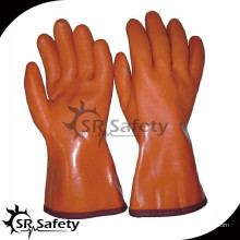 SRSAFETY Orange pvc Chip Arbeitshandschuhe billige Arbeitshandschuhe